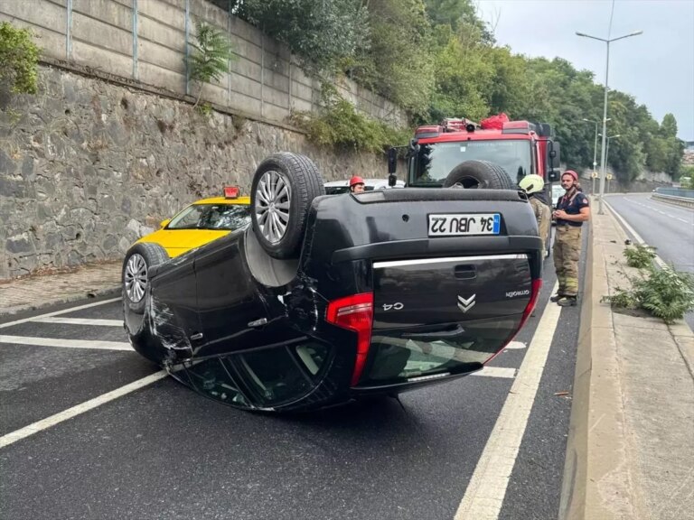 sariyerde kaza surucu yaralandi 9MPnhd1i