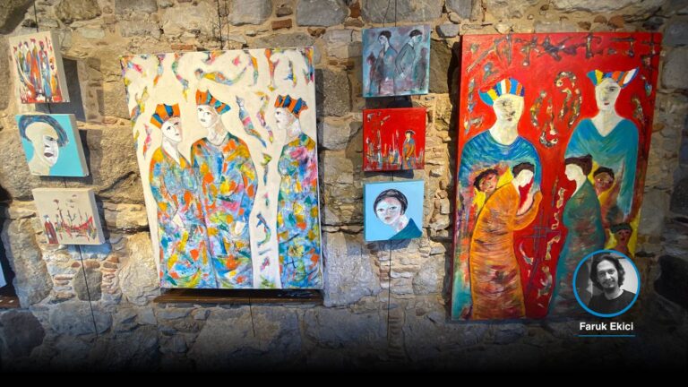 yuzler ve yuzsuzler resim sergisi bodrumlu sanatseverlerle bulustu UKeEYFSH